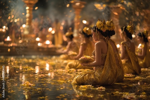 Graceful Women in Cultural Celebration