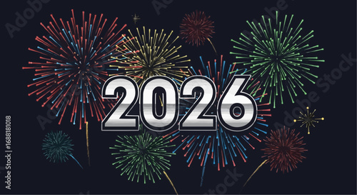 New Year 2026 Fireworks Celebration