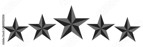 Five stars rating symbol representing excellent quality, top reviews, and customer satisfaction.