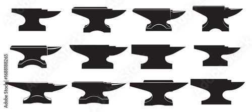 anvil silhouette white background