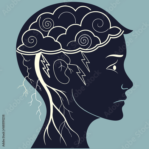 woman head silhouette
