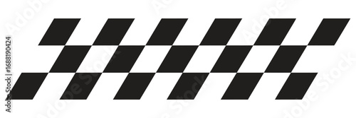 Race to victory with this bold checkered flag design element for dynamic sports or competition visuals