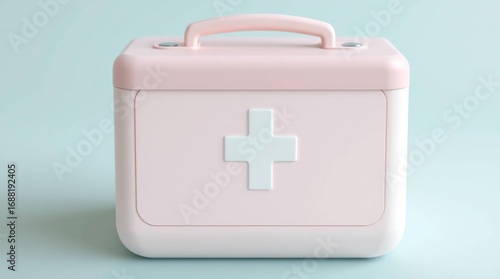 Pink First Aid Kit with Healthcare.
