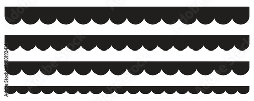 Elegant scalloped borders for your design projects, create stunning invitations with these versatile patterns