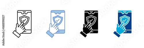 Trusted Device Icon Set Multiple Style Collection