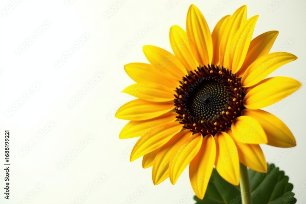 Fototapeta premium Large sunflower seed, sharp focus, clean white background, single, seed