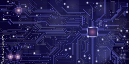 Circuit board. Technology background. Central Computer Processors CPU concept. Motherboard digital chip. vector eps10