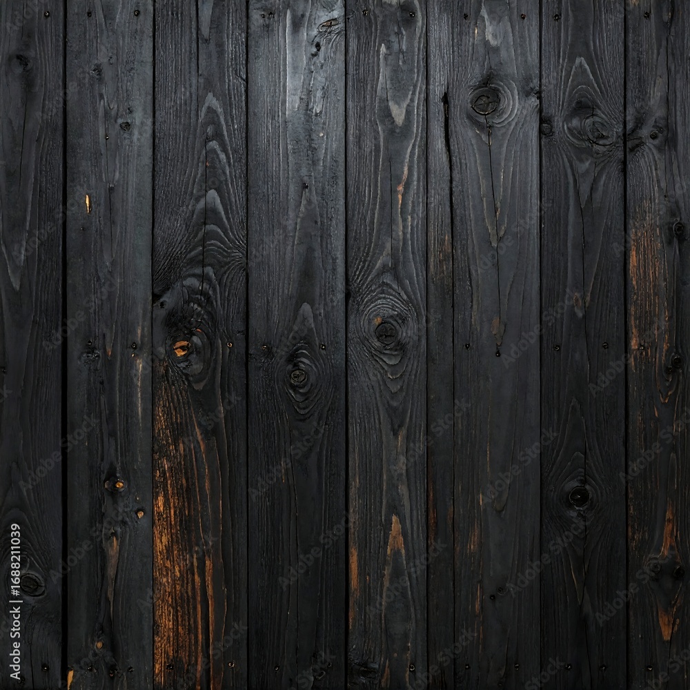 Naklejka premium Dark wood planks