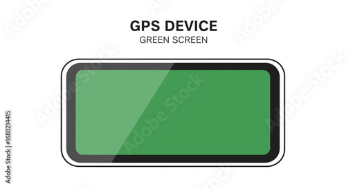 GPS Device with Green Screen Display for Navigation and Location Tracking, a Modern Technology