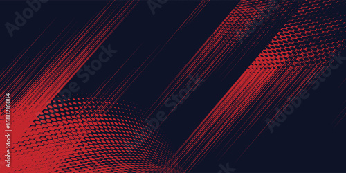 Red halftone dots blue color pattern gradient grunge texture background. Dot pop art comic sport style Vintage pop art retro pop arts retro sport.Vector