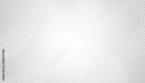 Abstract white background with circle line