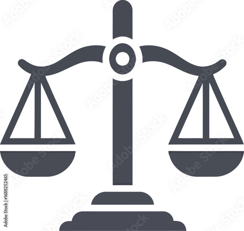 Justice scales symbol law legal balance courtroom judgment fairness equality concept vector vector