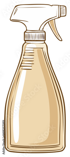 Cleaning spray bottle vector illustration.
