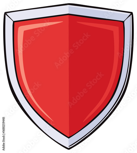 Free Download Red shield design for protection, security, defense, safe, or assurance - GFXLoad