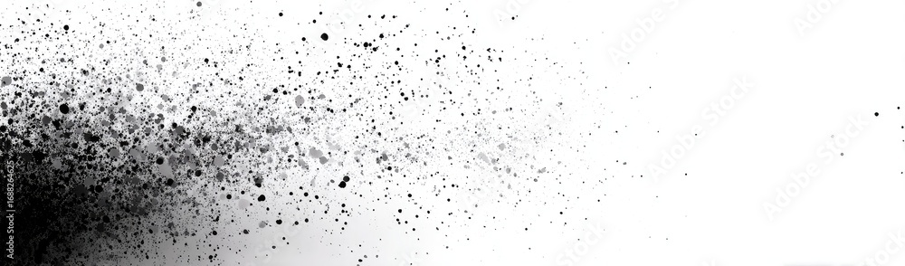 Fototapeta premium Abstract black and white splatter effect