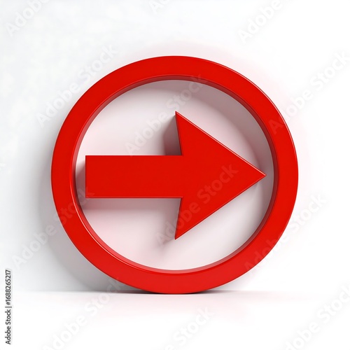 Free Download Red arrow icon in a circle - GFXLoad