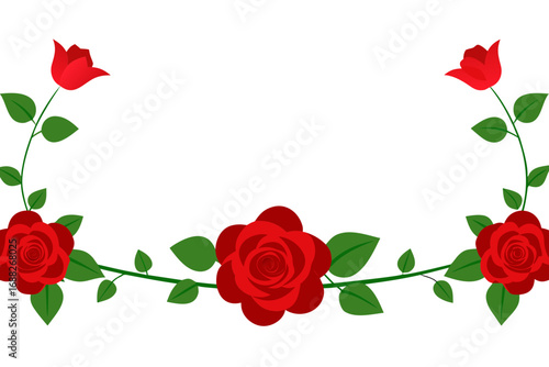 red rose border