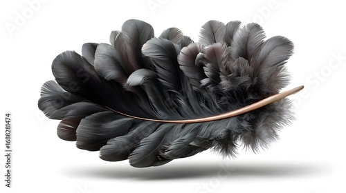 black gloves isolated on white