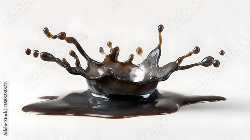 milk splash isolated on white