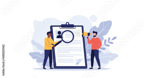 Recruitment process analyzing candidate profiles and talent acquisition through effective job posting and search techniques