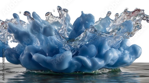 blue water splash