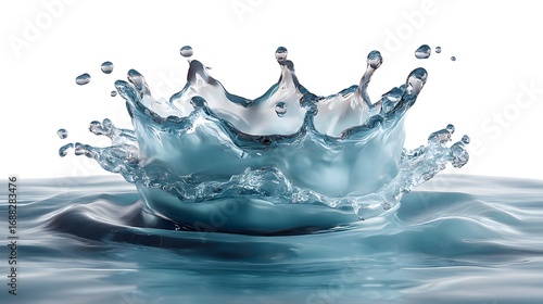 blue water splash