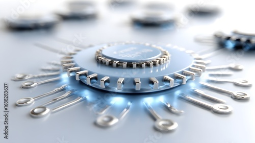 close up of a gear