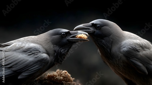 two birds in a nest