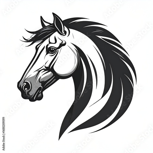 Wallpaper Mural Horse head profile art Torontodigital.ca