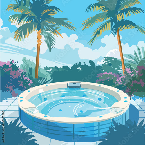 illustration, health, vector, hot, spa, luxury, lifestyle, water, relaxation, recreation, therapy, bathroom, relax, bath, wellness, tub, leisure, treatment, heat, background, symbol, bubble, bathtub, 