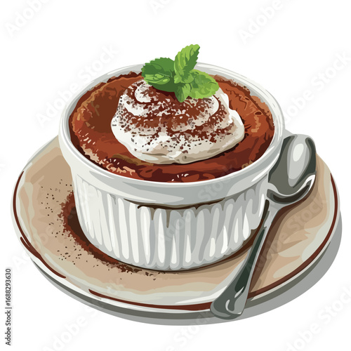 chocolate, sweet, illustration, dessert, food, cream, strawberry, cartoon, soufflé, vector, isolated, pink, mousse, coffee, fruity, abstract, sweetness, design, decor, decorations, cold, cappuccino, t