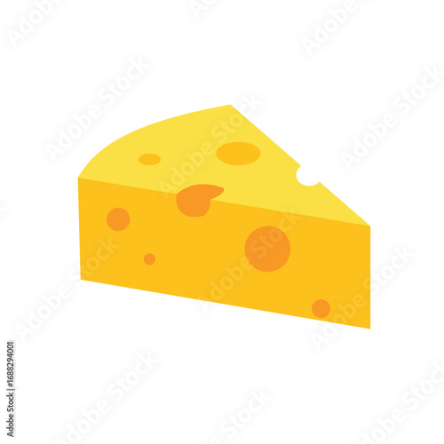 French cheese icon, flat icon. stock illustration