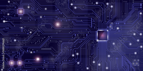 Circuit board. Technology background. Central Computer Processors CPU concept. Motherboard digital chip. vector eps10