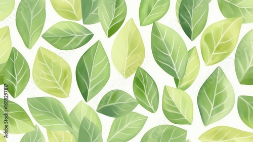 Watercolor Leaves Pattern