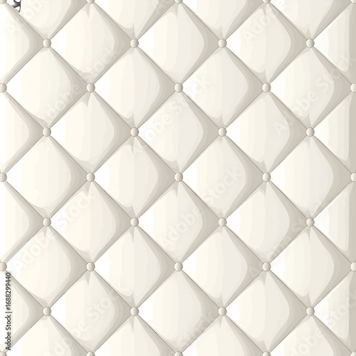 Creamy Quilted Upholstery Texture with Diamond Patterned Cushioning and Subtle Shadows for Elegant and Soft Backgrounds