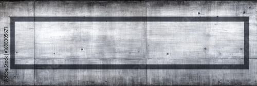 Gray concrete wall with a dark border