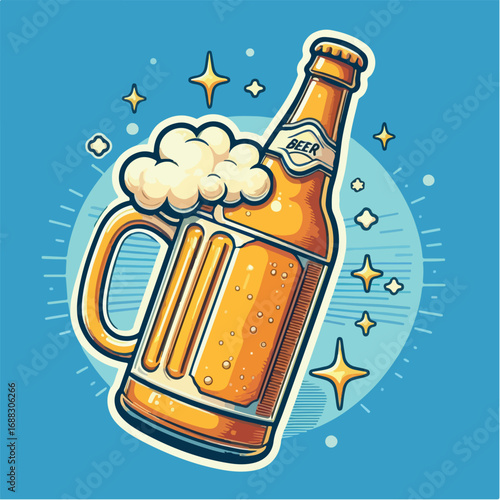 beer sticker icon