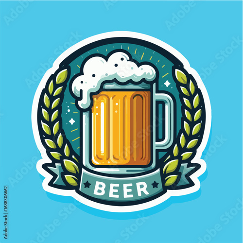 beer sticker icon
