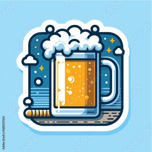 beer sticker icon
