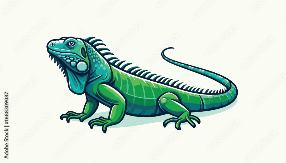 Obraz premium iguana lizard illustration