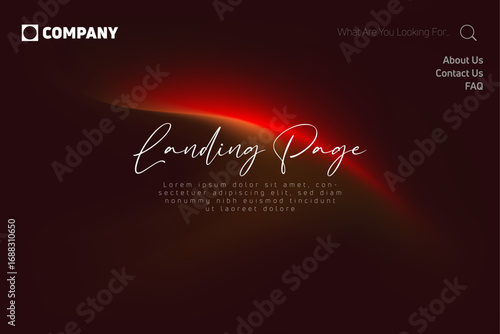 Page design inspiration with abstract background. Shades of blue gradient background pattern
