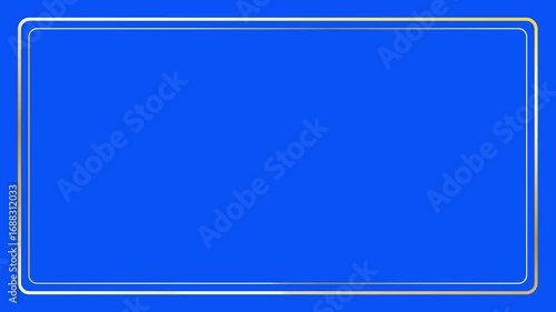 Gold Frame with light sweeping right UHD