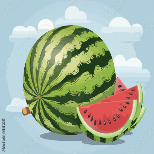watermelon, fruit, food, melon, isolated, slice, red, fresh, healthy, juicy, sweet, ripe, white, green, cut, water, diet, summer, dessert, seed, freshness, closeup, raw, tasty, snack