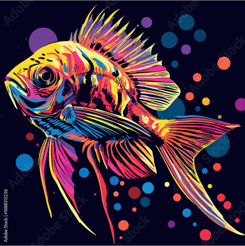 vector, illustration, design, art, pattern, decoration, fish, ornament, bird, floral, flower, color, element, nature, swirl, butterfly, symbol, drawing, style, painting, leaf, tattoo, wave, shape, fra