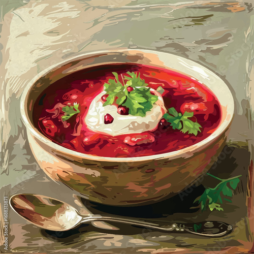 soup, food, bowl, vegetable, tomato, red, dinner, meal, borscht, healthy, beetroot, borsch, lunch, beet, vegetarian, dish, ukrainian, cuisine, traditional, white, gourmet, vegetables, plate, cream, ap