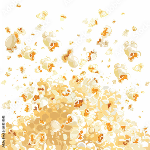 popcorn, food, corn, snack, pop, white, texture, movie, isolated, yellow, cinema, salt, close-up, closeup, healthy, macro, kernels, butter, salty, tasty, heap, eat, salted, fresh, fluffy