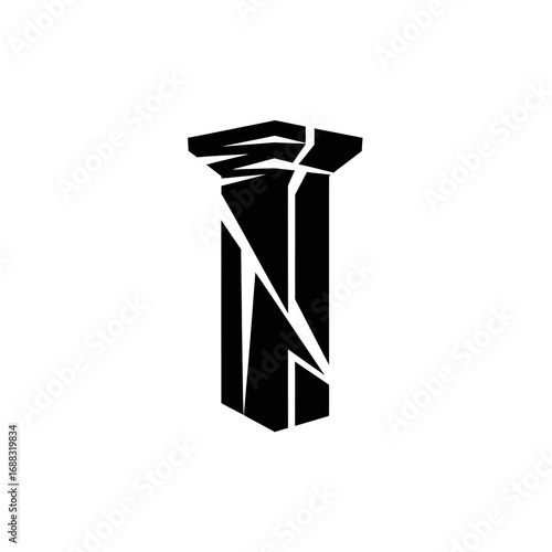 Abstract architectural column design