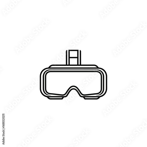 Virtual reality headset illustration