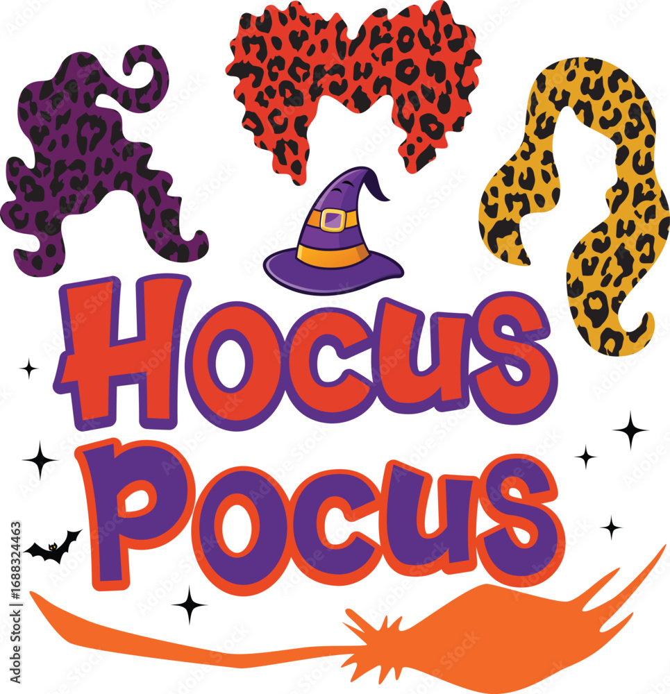 Obraz premium Hocus-Pocus t-shirt design.