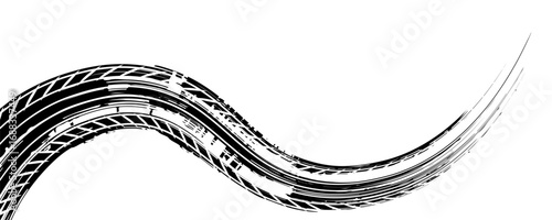 grunge tire track print marks background. eps 10